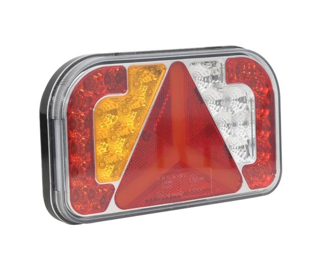 Светлини за ремарке, 2 бр., червени, LED крушка 12 V, 24x5x14,5 см