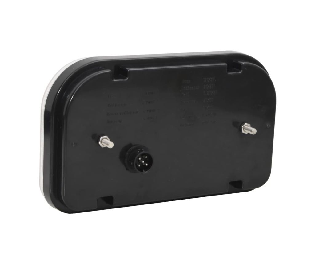 Bočné svetlá na príves, 2 ks, červené, LED žiarovka 12 V, 24x5x14,5 cm - 6