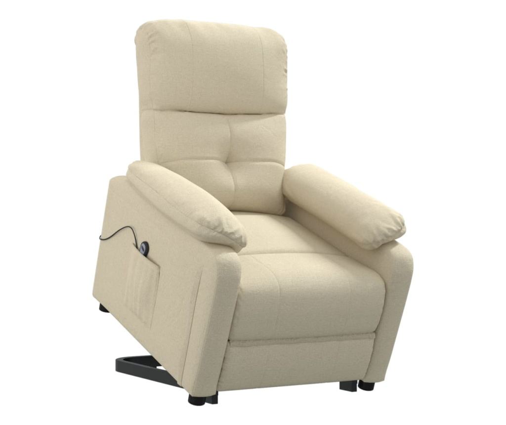 Повдигащ реклайнер, кремав, плат - 8