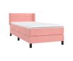 Боксспринг легло с матрак, розово, 100x200 см, кадифе thumbnail 3