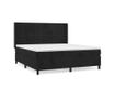 Боксспринг легло с матрак, черно, 180x200 см, кадифе thumbnail 2