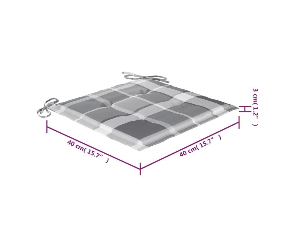Сгъваем комплект градински мебели с възглавници, 5 части, бамбук - 12