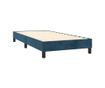 Боксспринг легло с матрак, тъмносиньо, 100x200 см, кадифе thumbnail 4