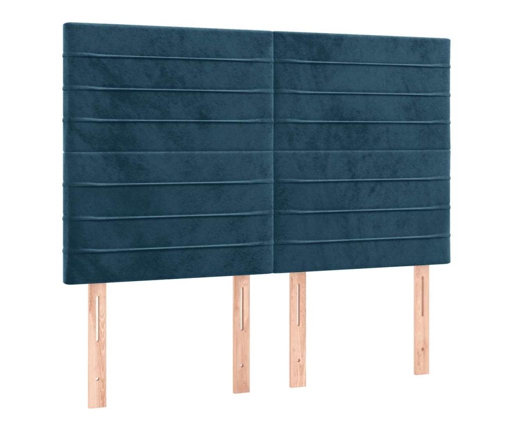 Sprężynowe łóżko z materacem i LED, ciemnoszare, 140x200 cm, aksamit - 7