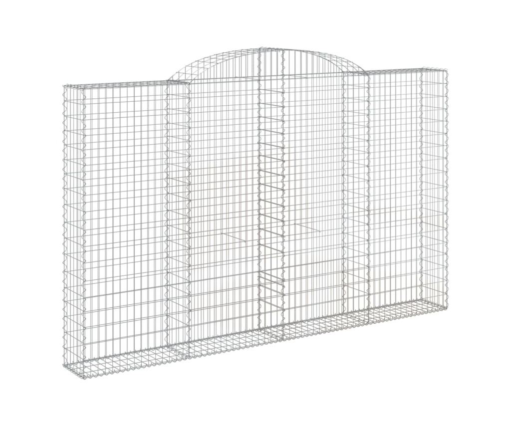 Извити Габионни Кошници 5 бр., 300x30x180/200 см, Поцинковано Желязо - 3