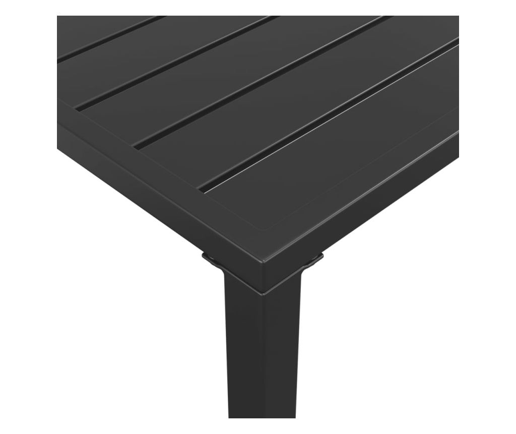 Комплект градински мебели за хранене, 2 части, антрацит, стомана - 7