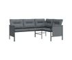 Комплект градински мебели, 2 части, антрацит, стомана thumbnail 4