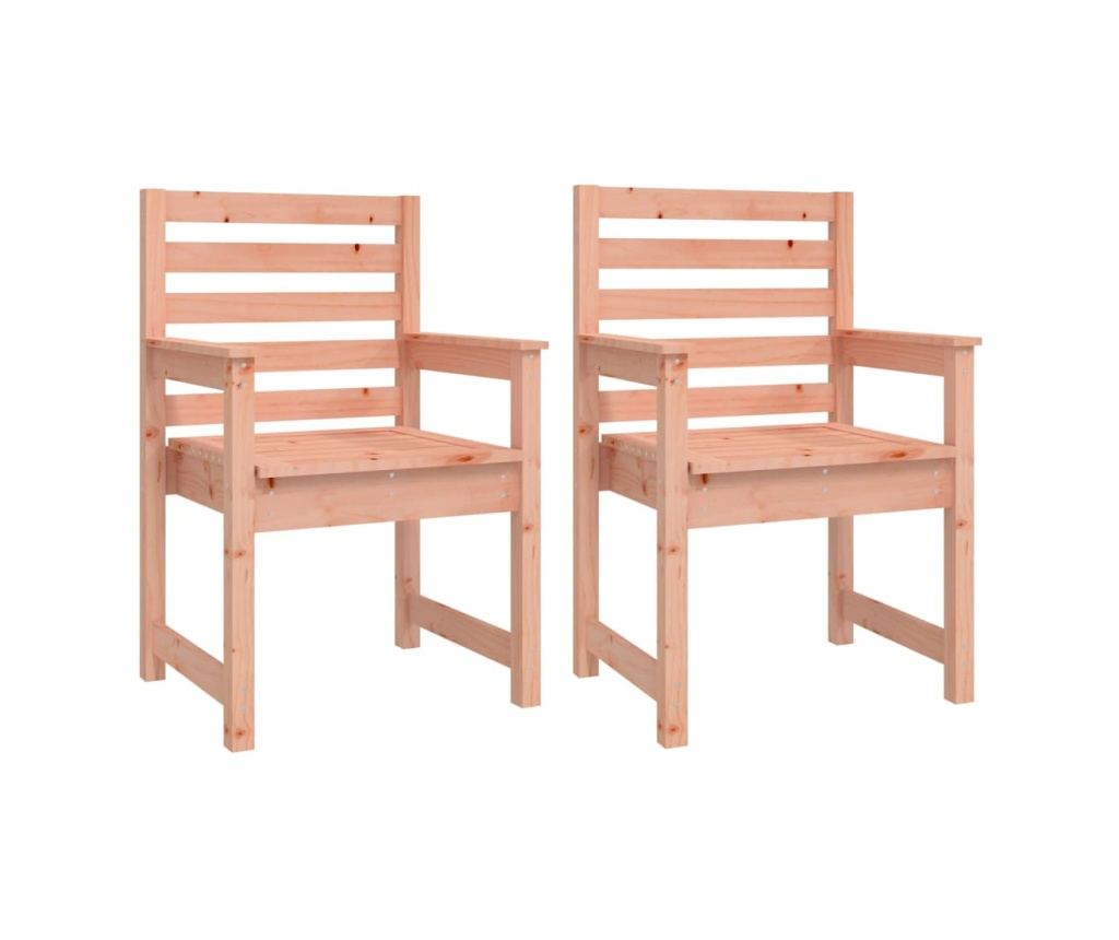 11-частичен комплект градински мебели, масивна дървесина Дуглас - 7