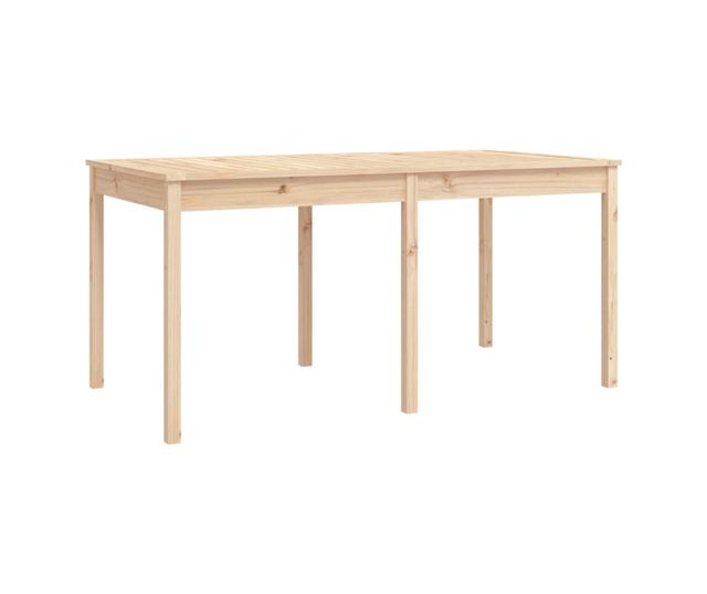 Градински комплект маса, 7 части, масивна борова дървесина