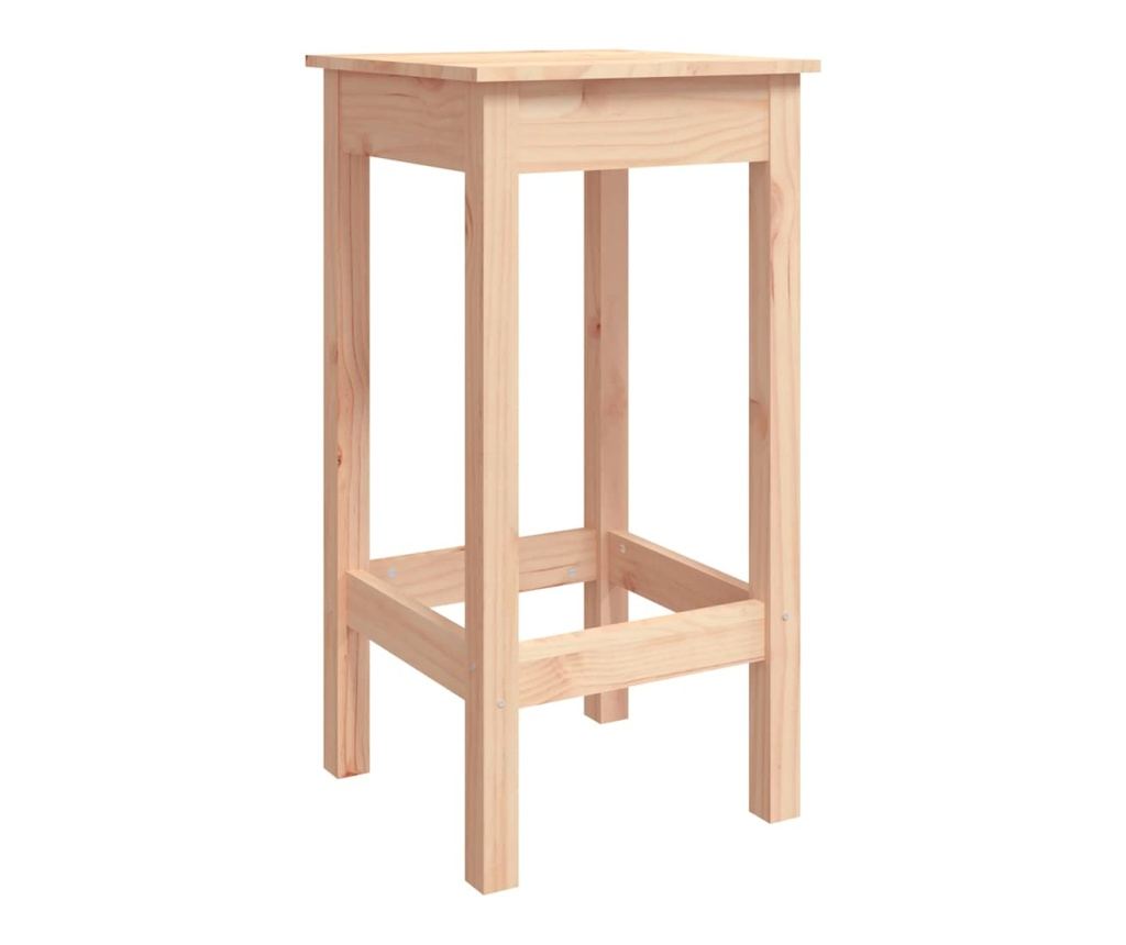 Градински бар сет, 9 части, масивна борова дървесина - 7