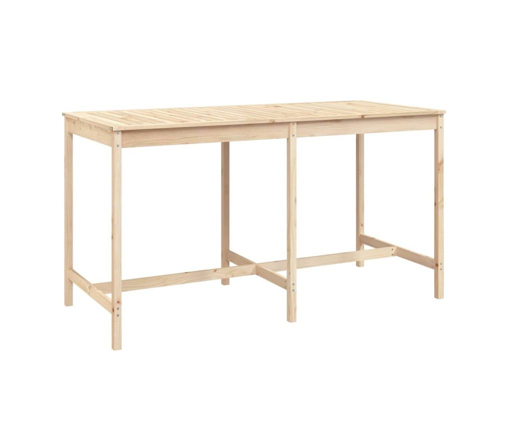 Градински бар сет, 9 части, масивна борова дървесина - 8