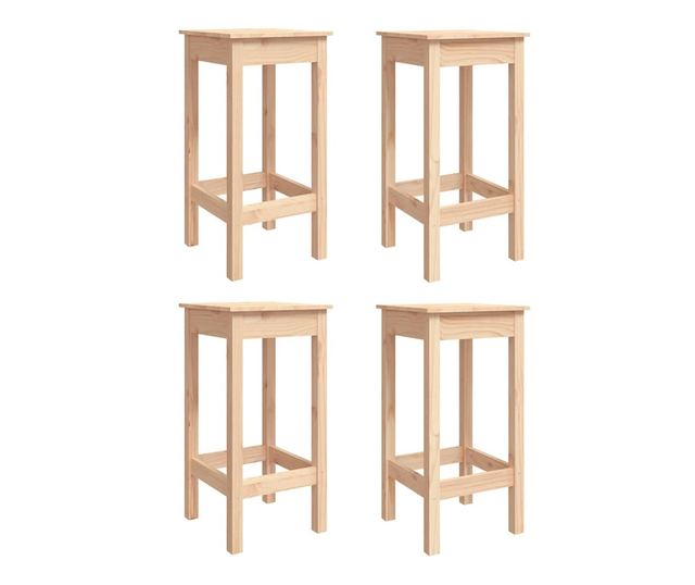 Комплект градински бар мебели, 5 части, масивна борова дървесина