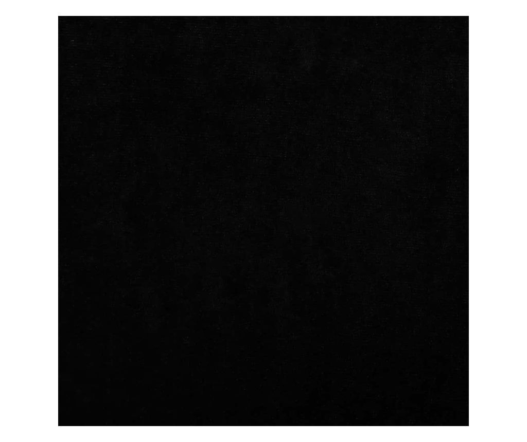 Детски диван, черен, 100x50x26 см, кадифе - 6