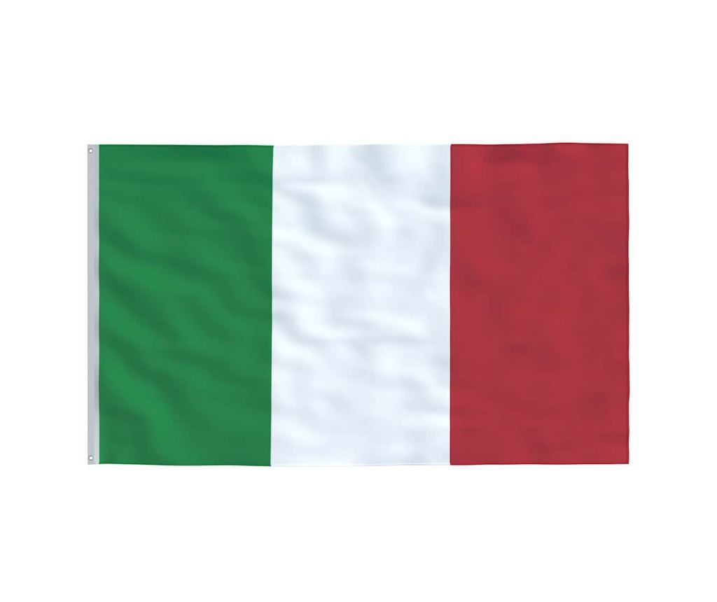 Σημαία Ιταλίας και Ιστός Αλουμινίου, 5,55 μ. - 4