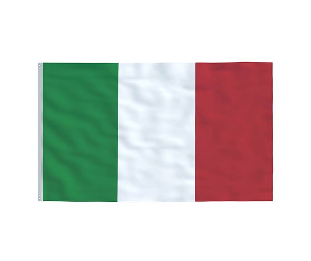 Италианско знаме и алуминиев прът, 5,55 м