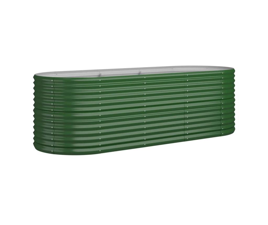 Градинска саксия Green 224x80x68 см с прахово покритие от стомана - 2