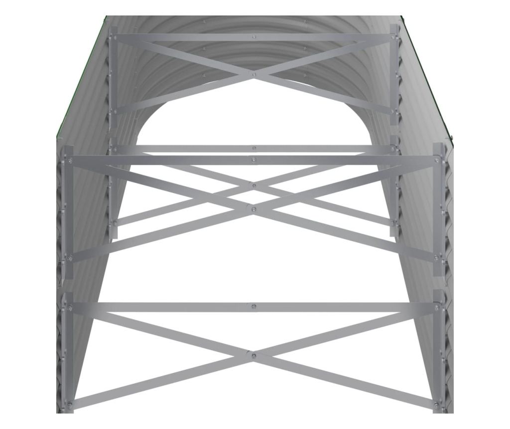 Градинска саксия Green 224x80x68 см с прахово покритие от стомана - 5