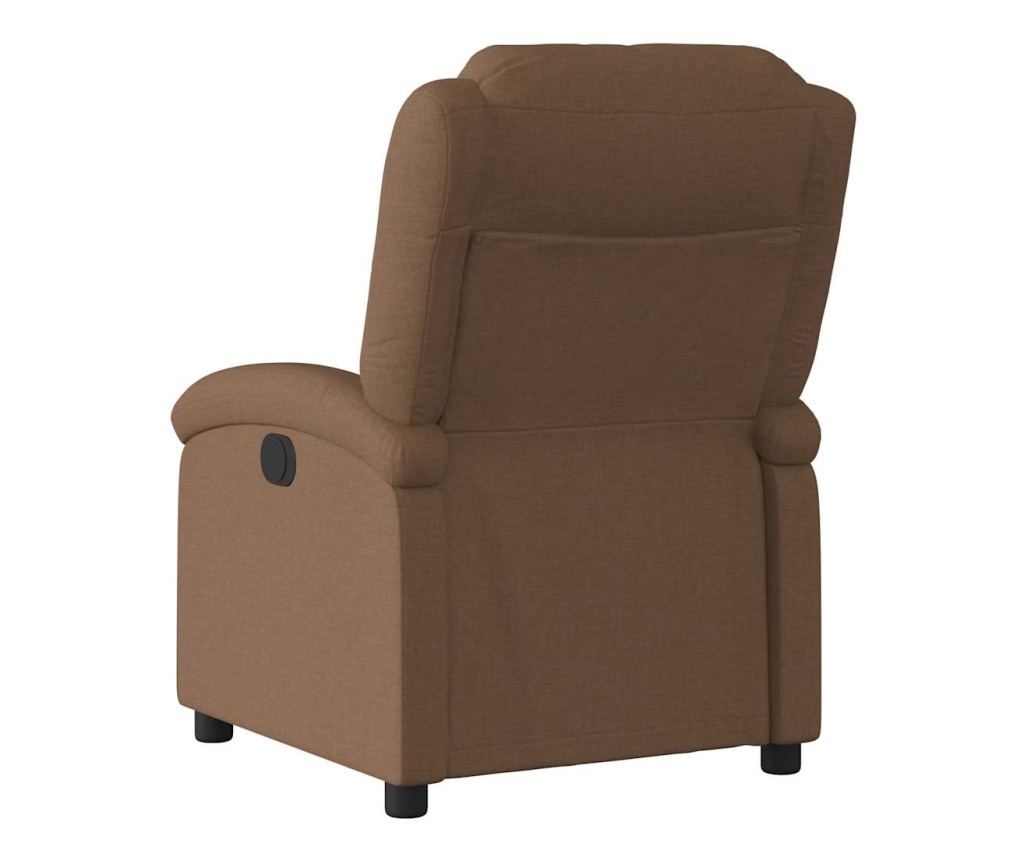 Električni naslanjač na razteg, rjav, blago - 5