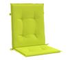 Градински възглавници за сядане, 2 бр., Ярко зелени, 100x50x3 см