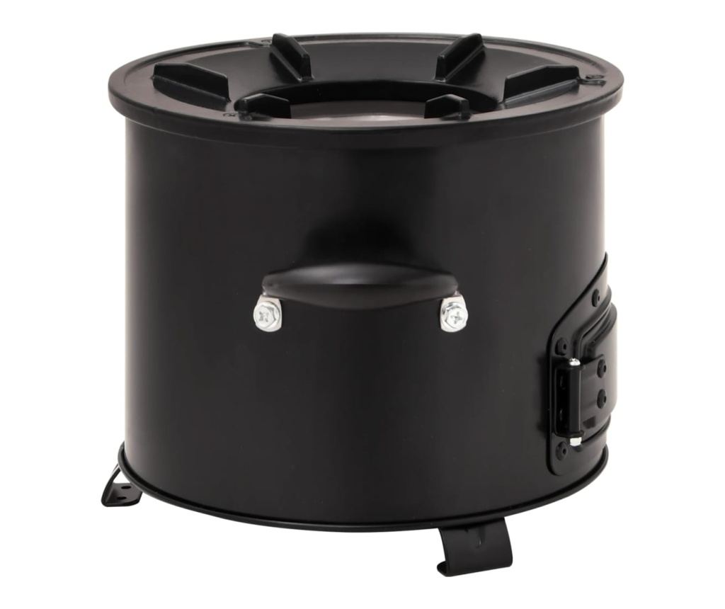 Къмпинг печка на дърва, черна, 36x26x22.5 см, метал - 5