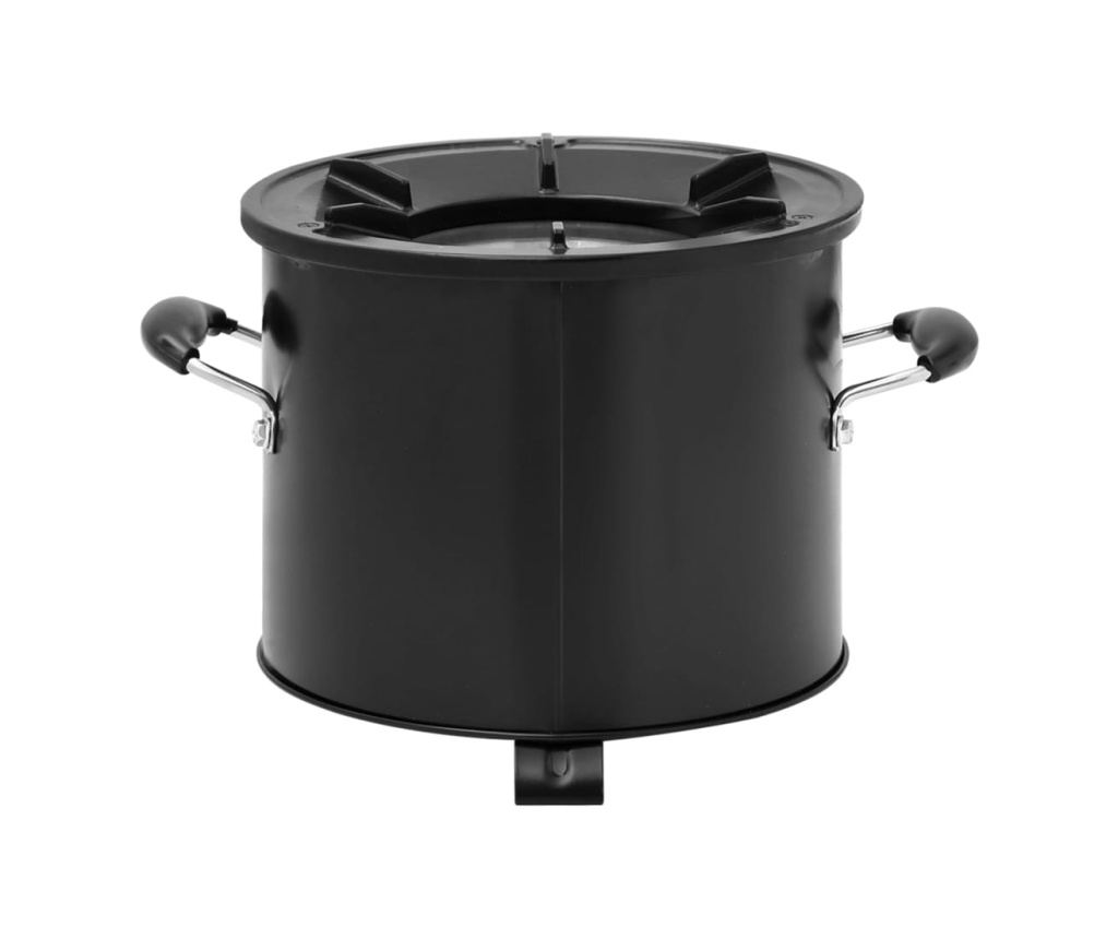 Къмпинг печка на дърва, черна, 36x26x22.5 см, метал - 6