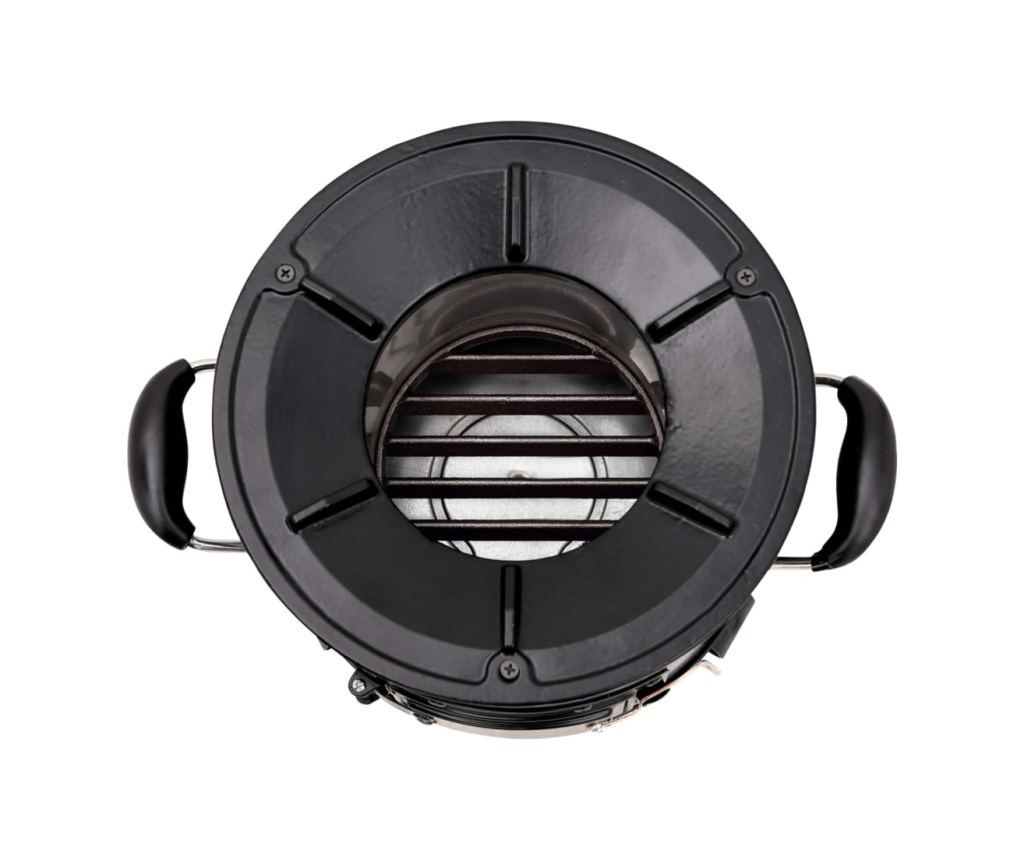 Къмпинг печка на дърва, черна, 36x26x22.5 см, метал - 7