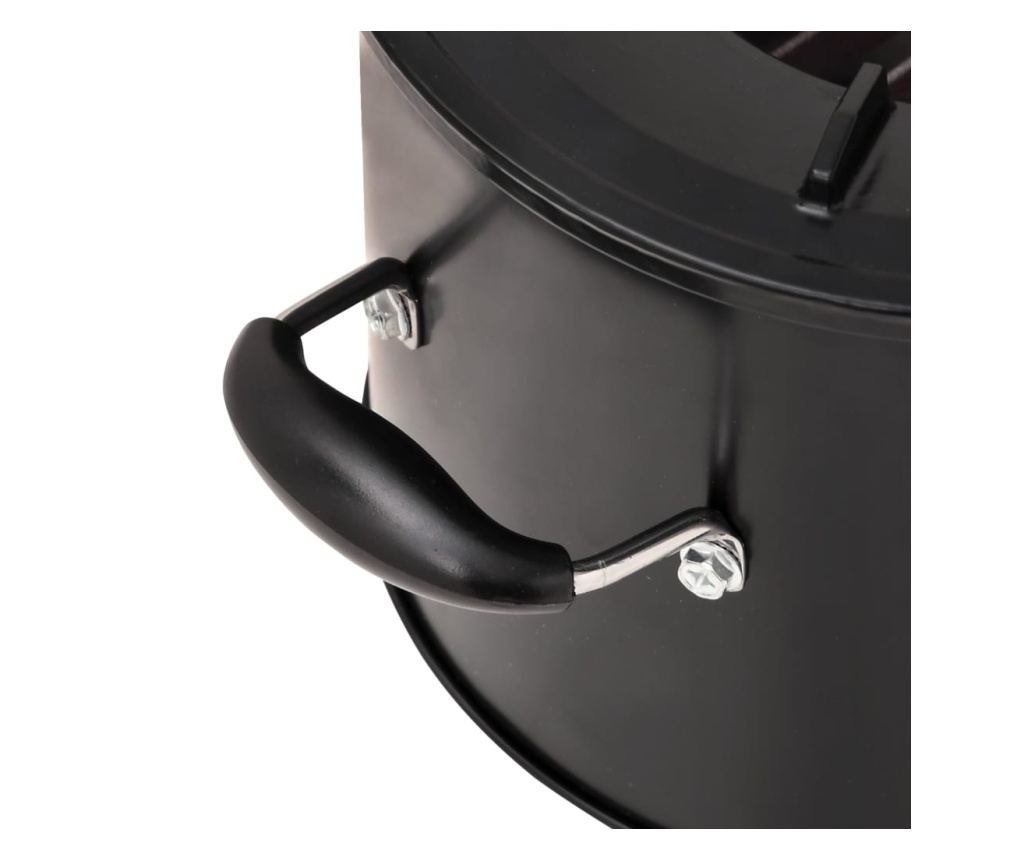 Къмпинг печка на дърва, черна, 36x26x22.5 см, метал - 9