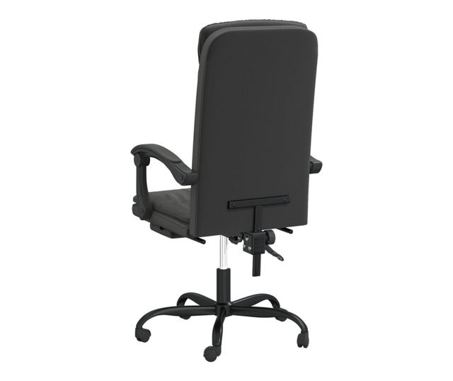 Регулируем офис стол, черен, кадифе