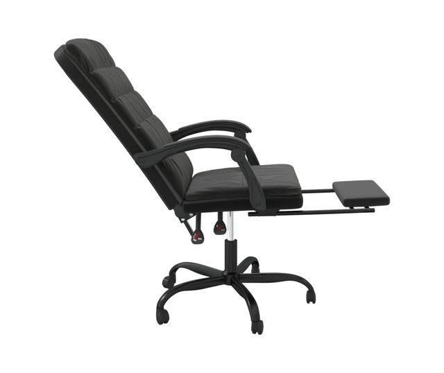 Регулируем офис стол, черен, кадифе