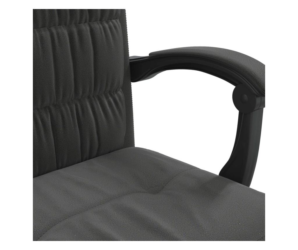 Obrotowe krzesło biurowe, czarne, aksamitne - 9