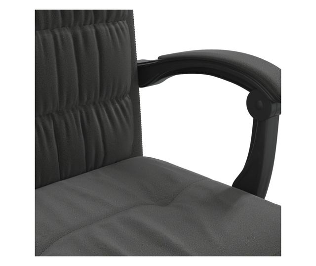 Регулируем офис стол, черен, кадифе