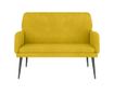 Диван, жълт, 108x79x79 см, кадифе thumbnail 3