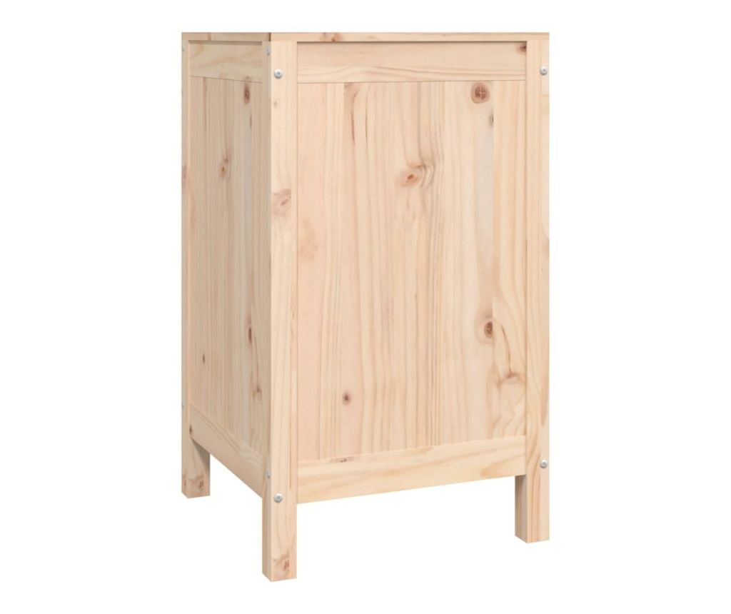 Laundry hamper, 44x44x76 cm, solid pine wood - 5