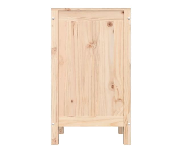 Шкаф за пране, 44x44x76 см, масивна борова дървесина