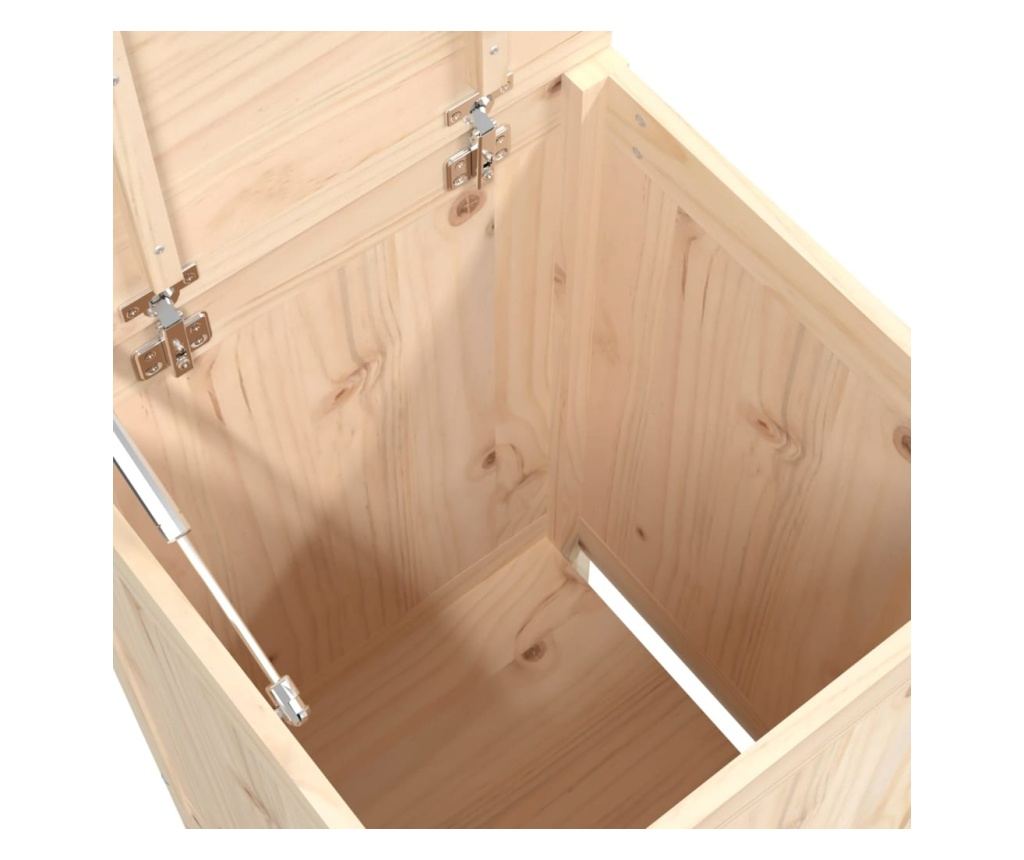 Laundry hamper, 44x44x76 cm, solid pine wood - 8
