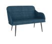 Диван, син, 110x76x80 см, кадифе thumbnail 2