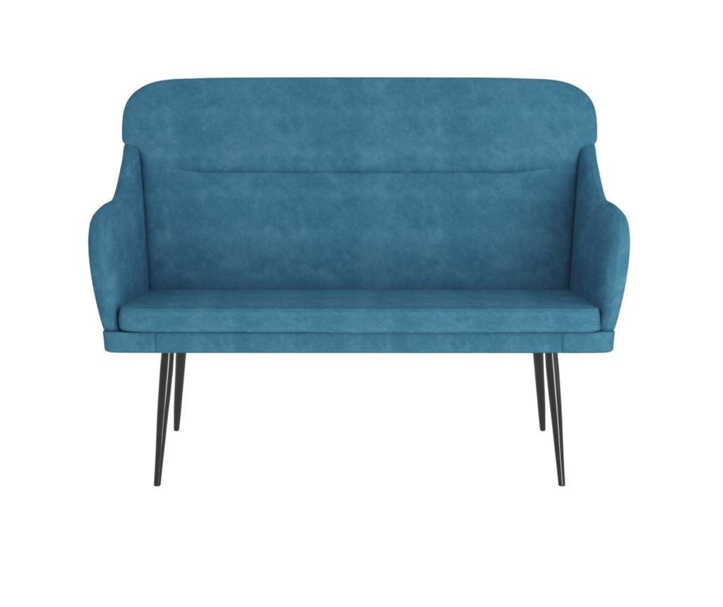 Диван, син, 110x76x80 см, кадифе - 3
