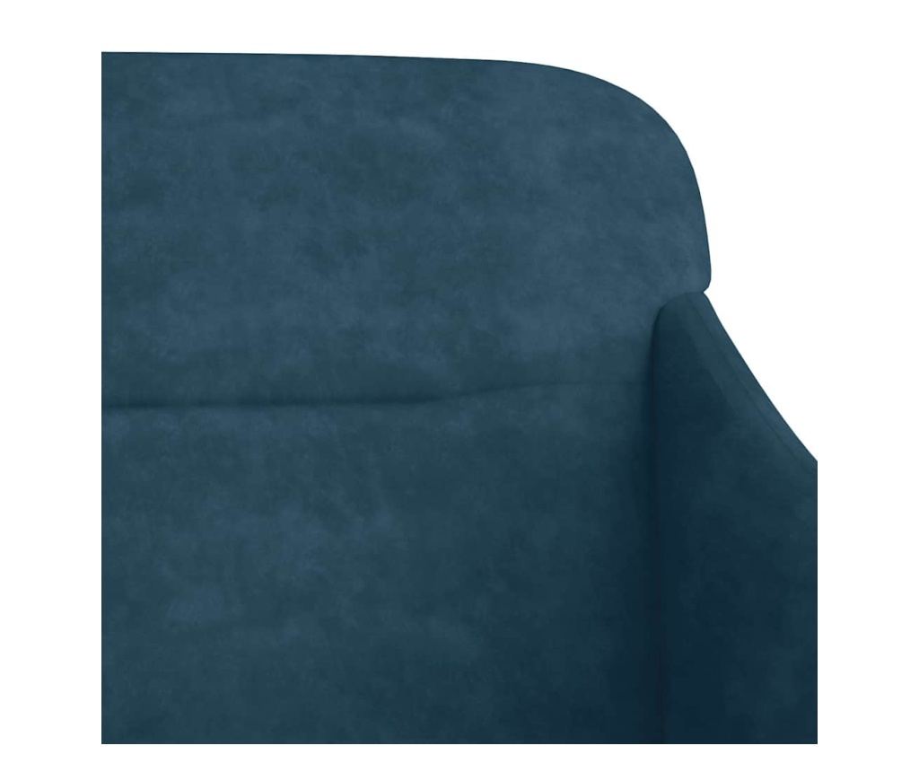 Диван, син, 110x76x80 см, кадифе - 6