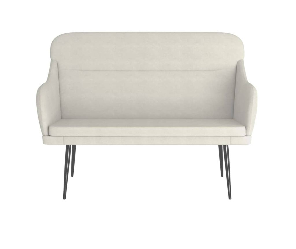 Sofa, krem, 110x76x80 cm, žamet - 3