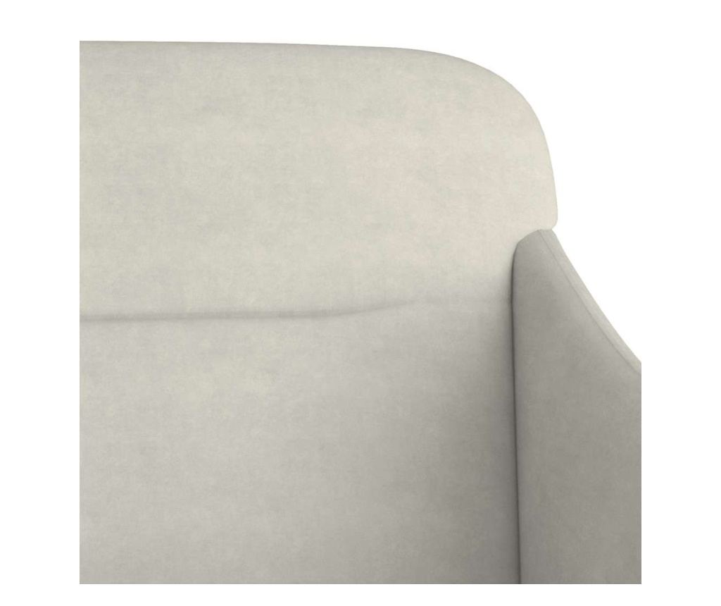 Sofa, krem, 110x76x80 cm, žamet - 6