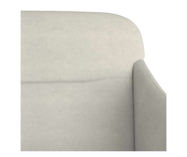 Диван, кремав, 110x76x80 см, кадифе