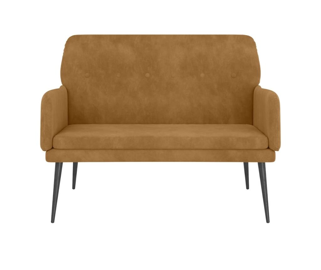 Пейка, кафява, 108x79x79 см, кадифе - 3