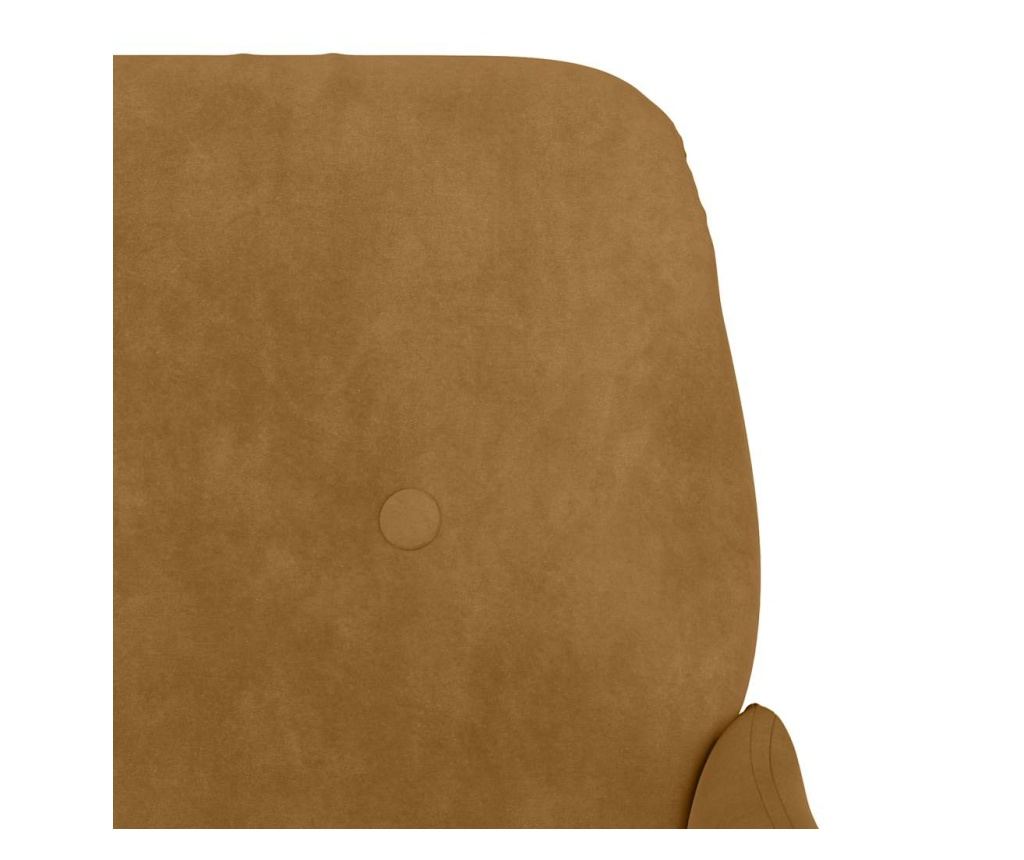 Пейка, кафява, 108x79x79 см, кадифе - 6