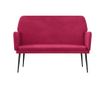 Диван, цвят вино, 108x79x79 см, кадифе thumbnail 3