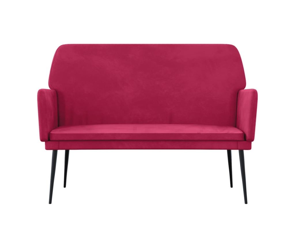 Диван, цвят вино, 108x79x79 см, кадифе - 3