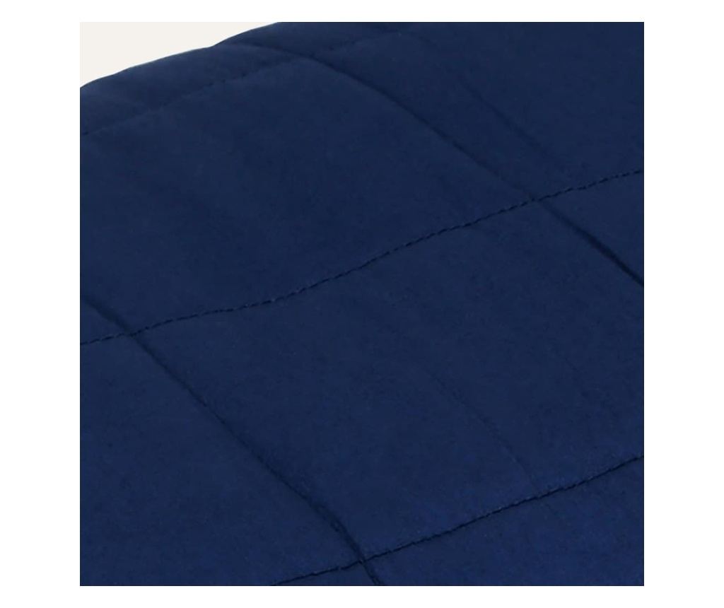Терапевтично одеяло, синьо, 150x200 см, 7 кг, текстил - 4