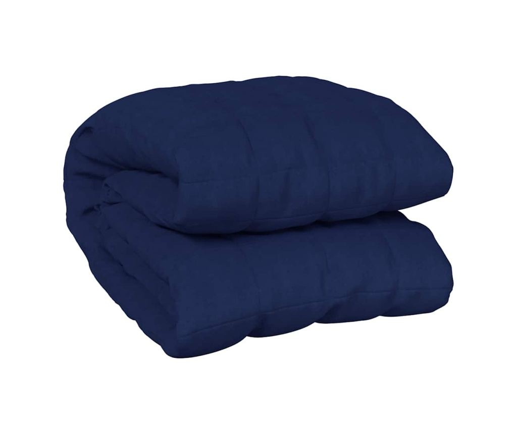 Утежечено одеяло, синьо, 200x225 см, 9 кг, текстилен материал - 2