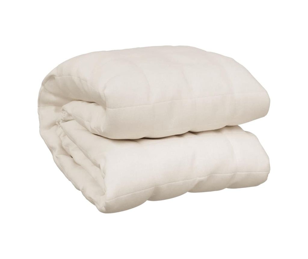 Терапевтично одеяло, светло кремаво, 150x200 см, 7 кг, текстил - 2