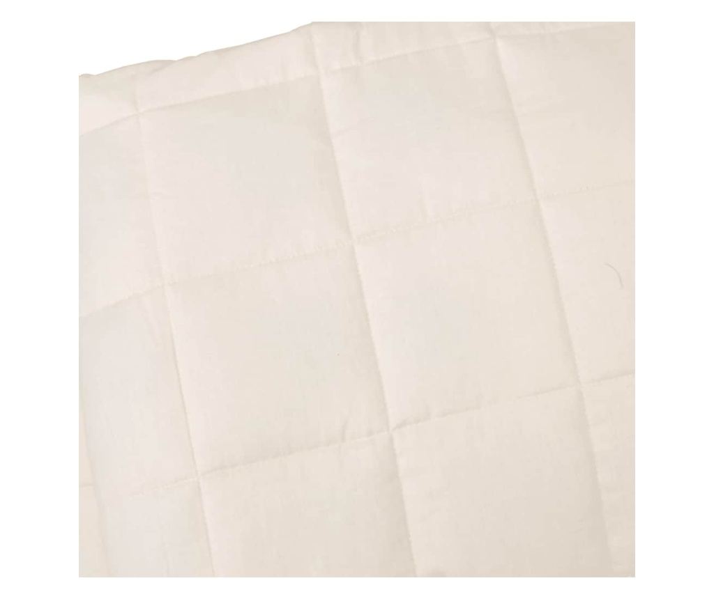 Терапевтично одеяло, светло кремаво, 150x200 см, 7 кг, текстил - 4