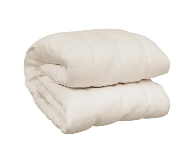 Терапевтично одеяло, светло кремаво, 220x260 см, 11 кг, текстил